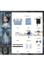 Identity V Doctor Emily Dyer Eternal Flower Taxidermist Blue Cosplay Costume